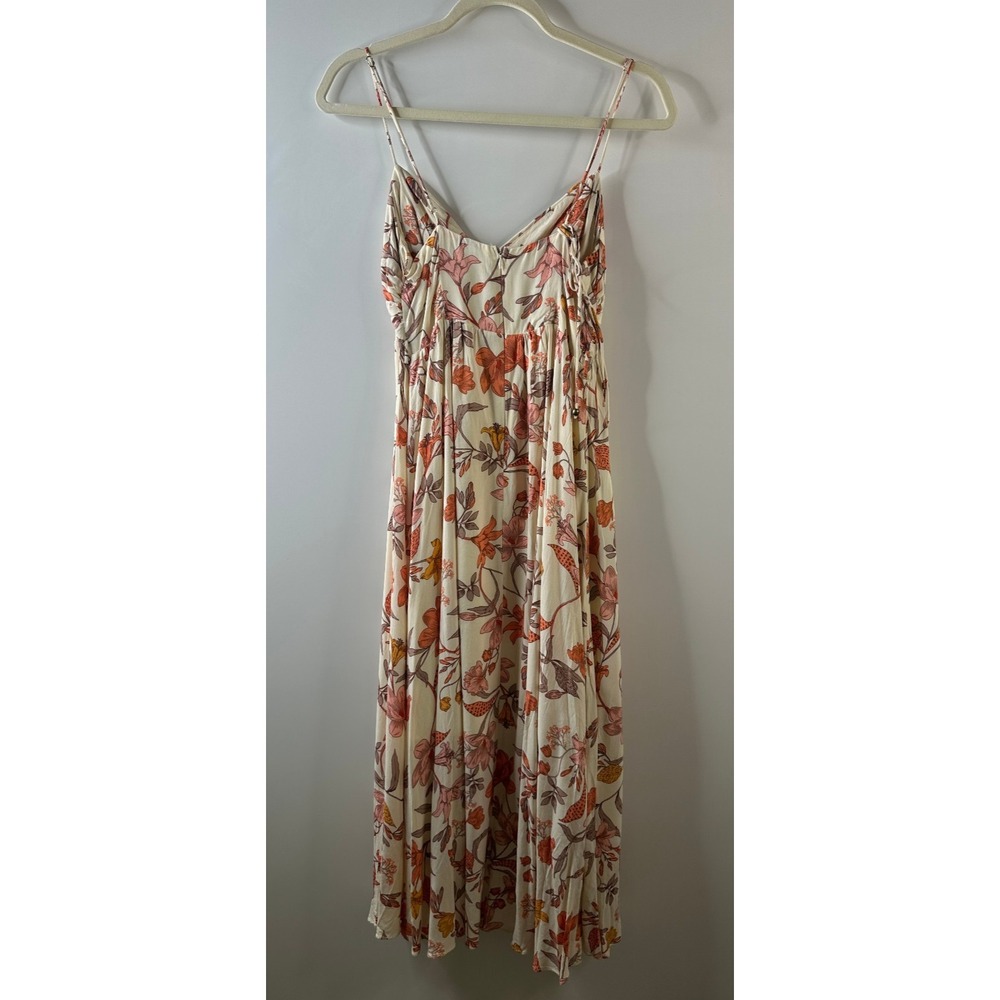 Petal + Pup Floral Twist Maxi Dress Resort Whimsical Wedding Sundress Size 4 - Picture 8 of 13